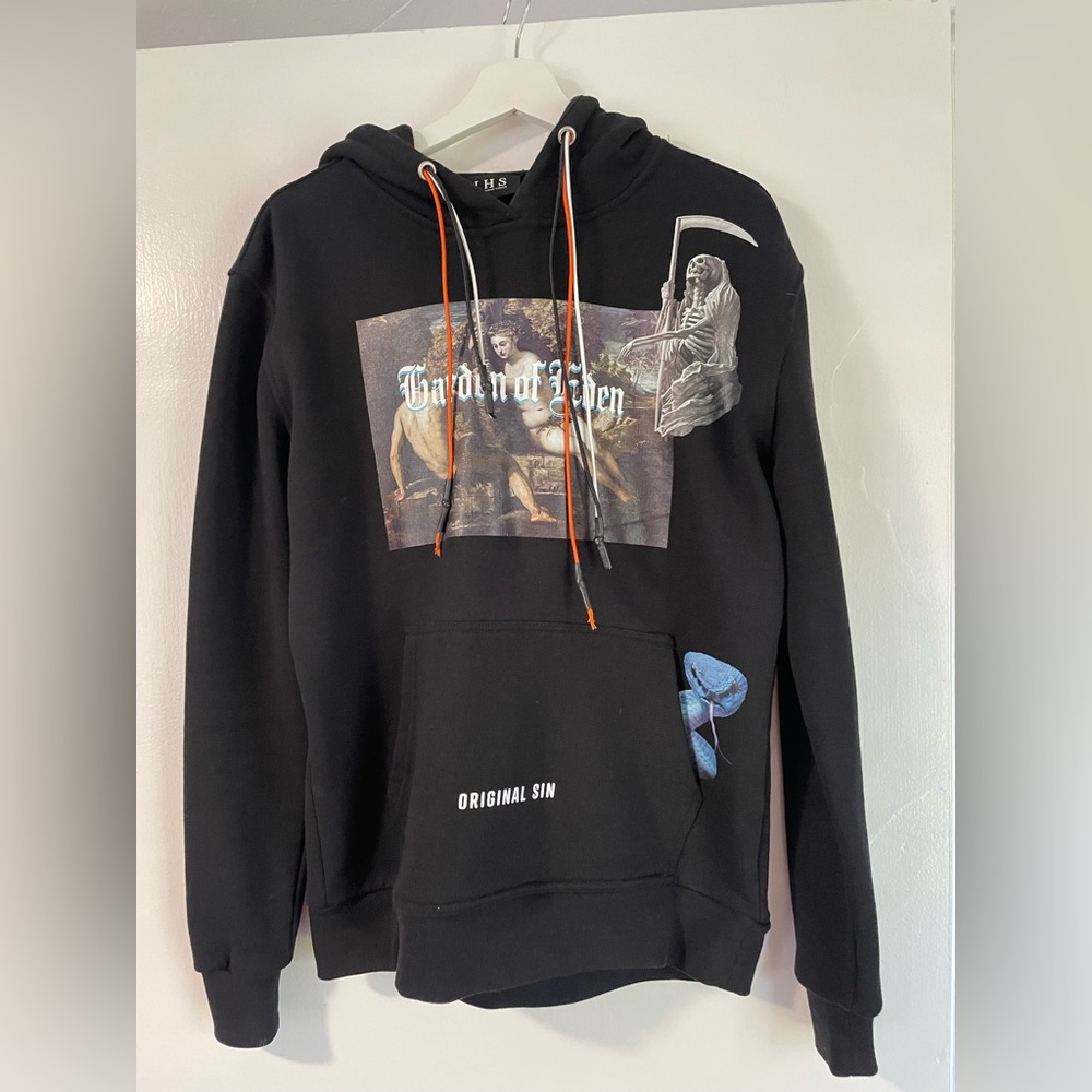 IHS brand Black Graphic Hoodie